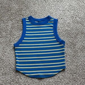 WILD FABLE Striped Blue Sleeveless Top